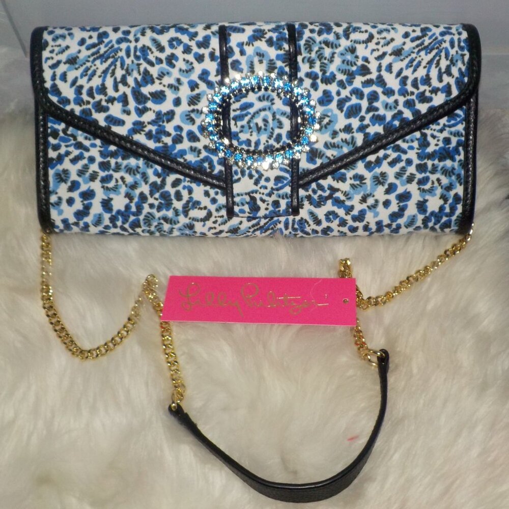 LILLY PULITZER BENTON CLUTCH TWISTED UP RESORT WHITE - NEW WITH TAG - Picture 6 of 12